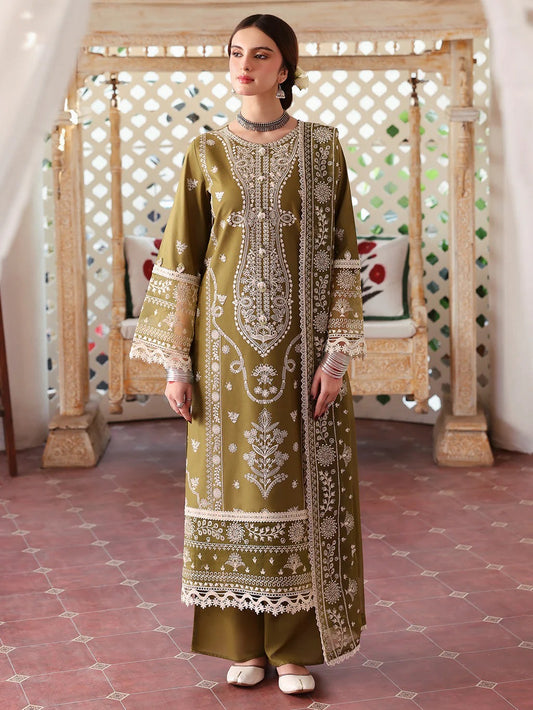 Luxury Lawn Embroidered 3Piece D-2020