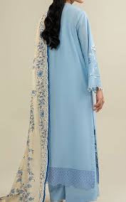 Luxury Lawn Embroidered 3Piece D-003