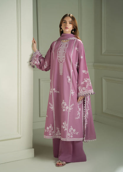 Luxury Lawn Embroidered 3Piece D-006