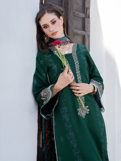 Luxury Lawn Embroidered 3Piece D-1090