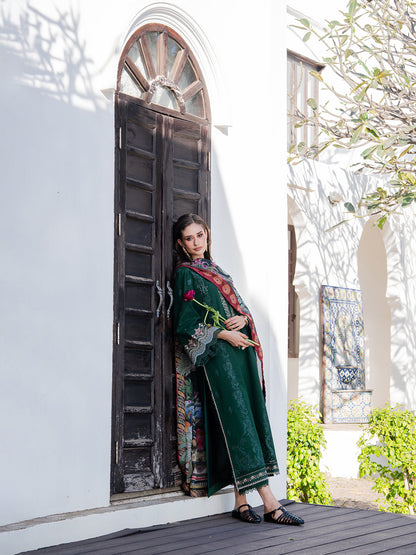 Luxury Lawn Embroidered 3Piece D-1090