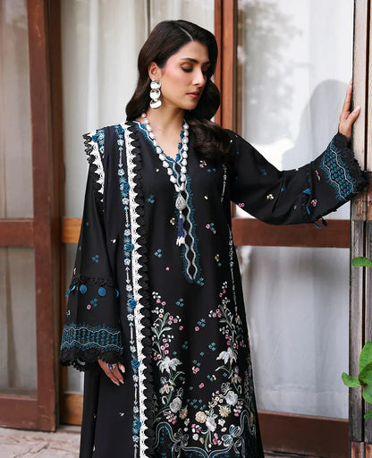 Luxury Lawn Embroidered 3Piece D-008