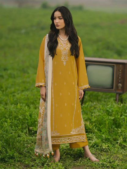 Luxury Lawn Embroidered 3Piece D-2010