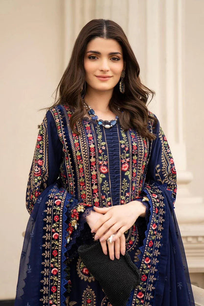 Luxury Lawn Embroidered 3Piece D-011