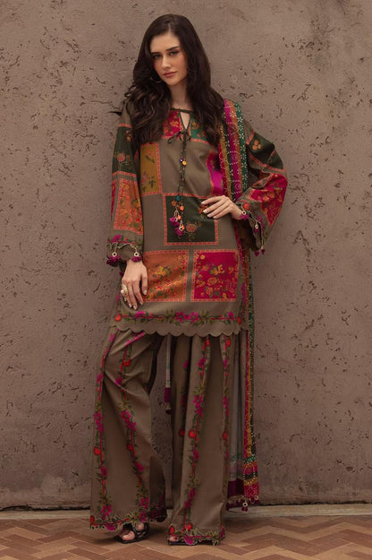 Charisma Printed Bana Dora Lawn 3Piece D-001
