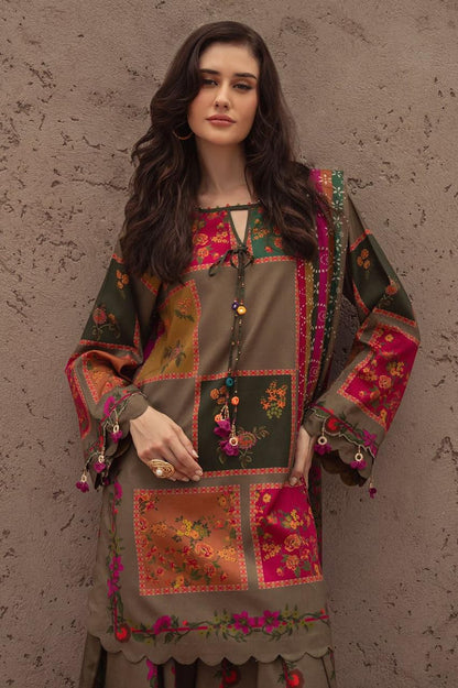 Charisma Printed Bana Dora Lawn 3Piece D-001