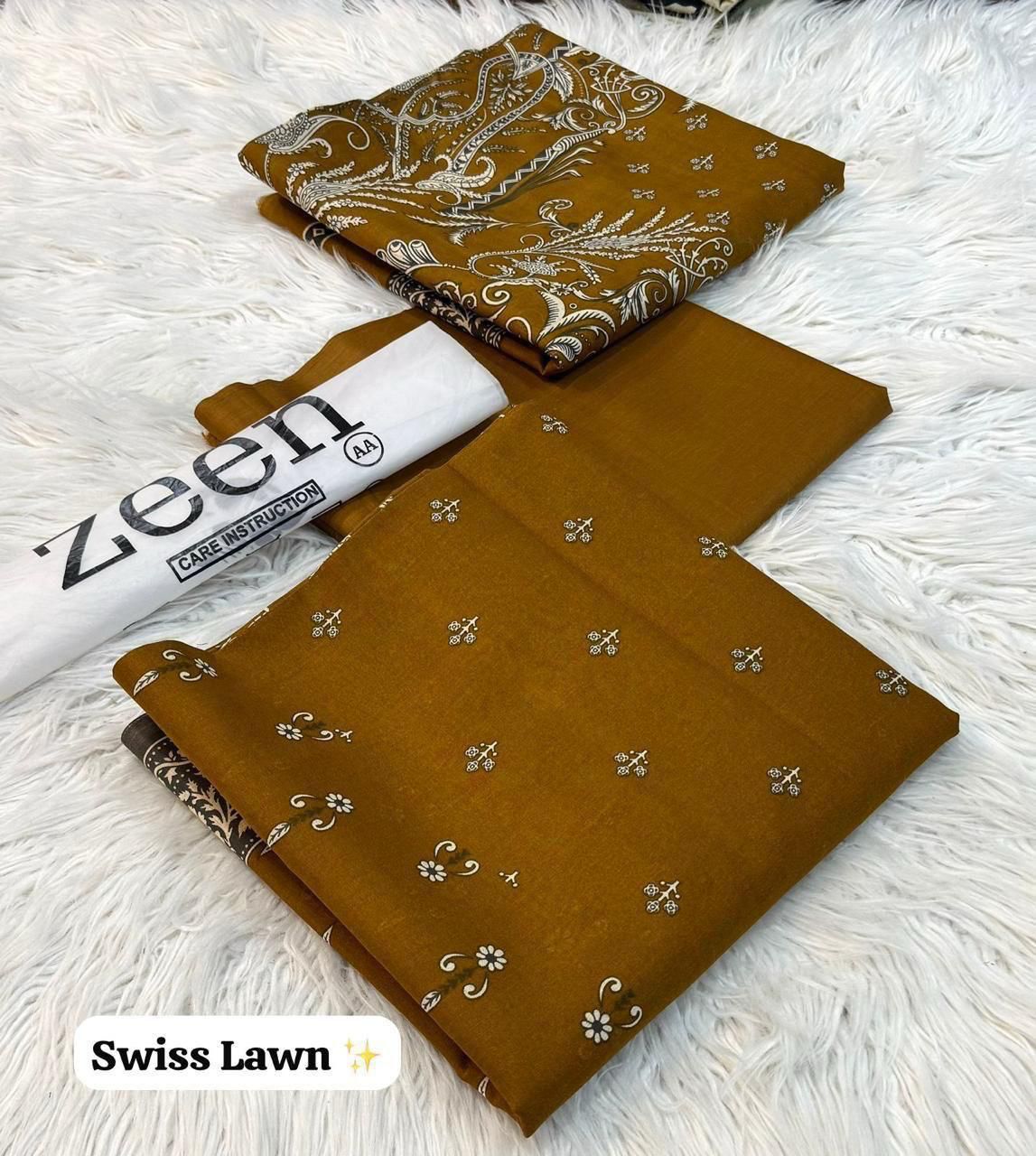 ZEEN Swiss Lawn Printed 3Piece D-005