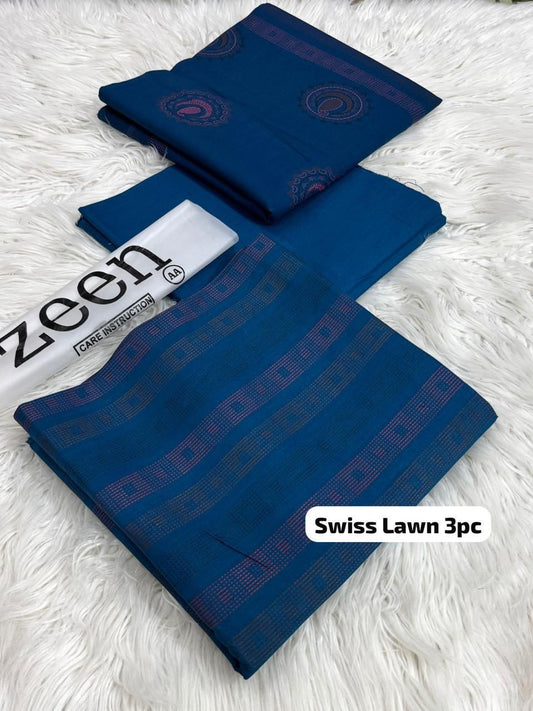 ZEEN Swiss Lawn Printed 3Piece D-009