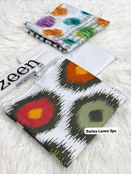 ZEEN Swiss Lawn Printed 3Piece D-015