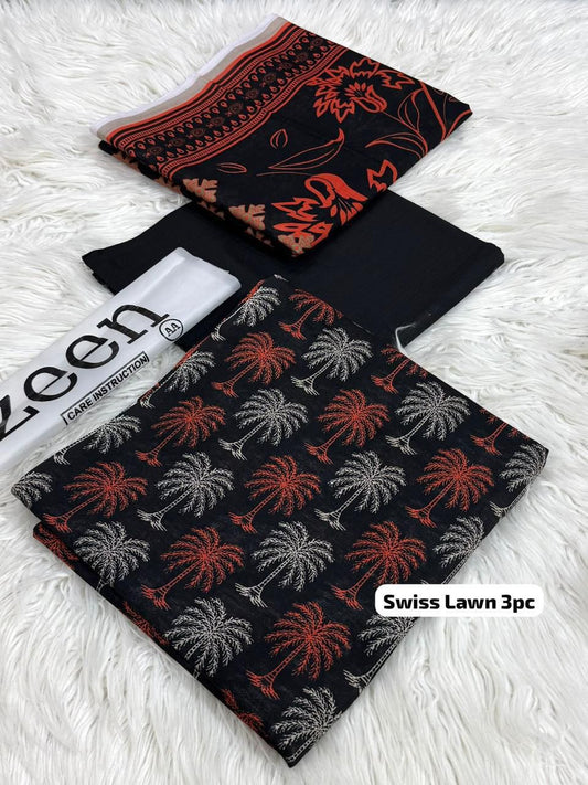 ZEEN Swiss Lawn Printed 3Piece D-018