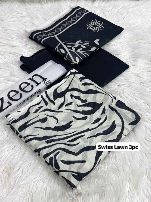 ZEEN Swiss Lawn Printed 3Piece D-021