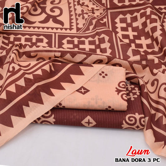 Nishat Printed Lawn 3Piece D-008